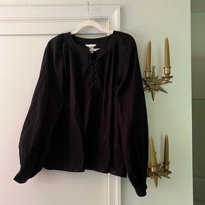 H&M poet blouse